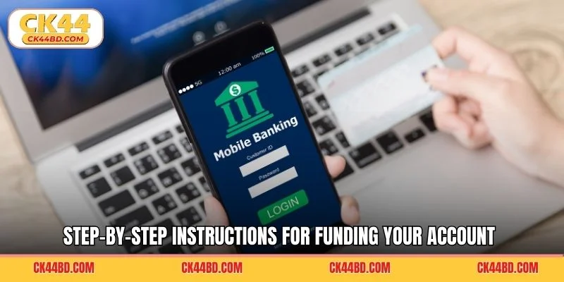 Step-by-step instructions for funding your account